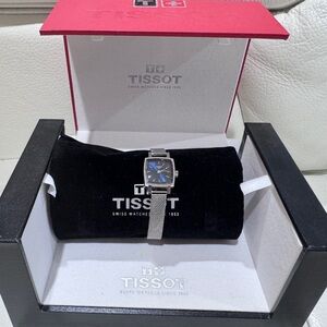 Women's Swiss T-Lady Lovely Stainless Steel Mesh Bracelet Watch 20mm